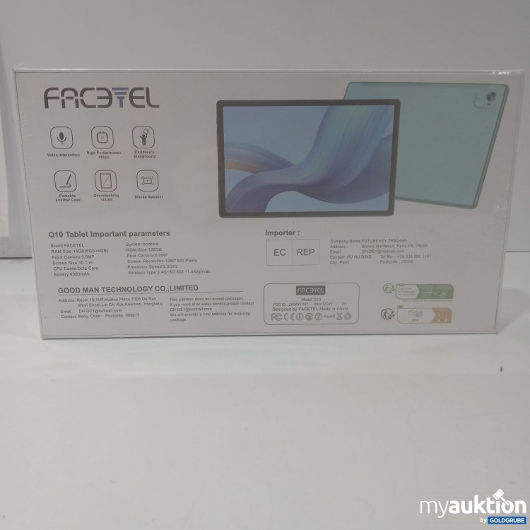 Artikel Nr. 911706 Artikel Nr. 911706: Android Q10 Tablet Important Parameters 128GB