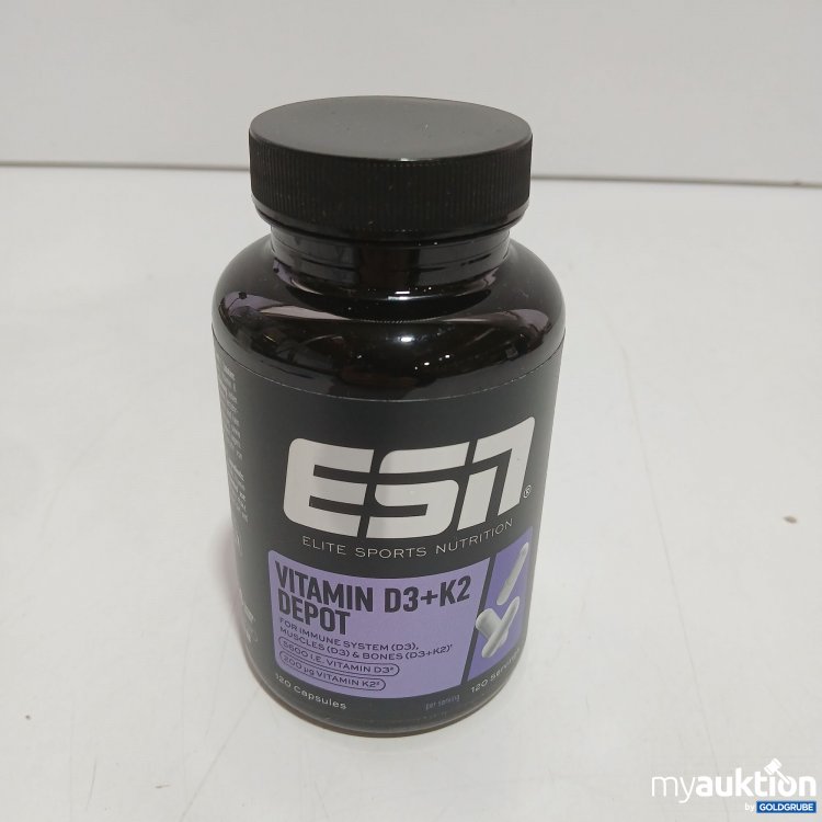 Artikel Nr. 967706: ESN Elite Sports Nutrition Vitamin D3 + K2 Depot 120 Capsules 98g 