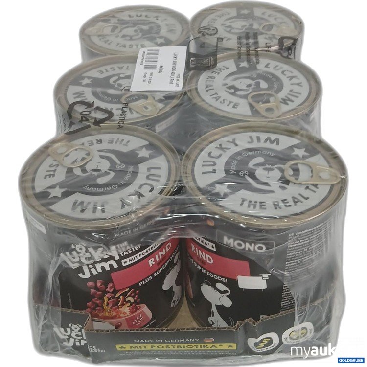 Artikel Nr. 987706: Lucky Jim Hundefutter Rind 800g 6Stk