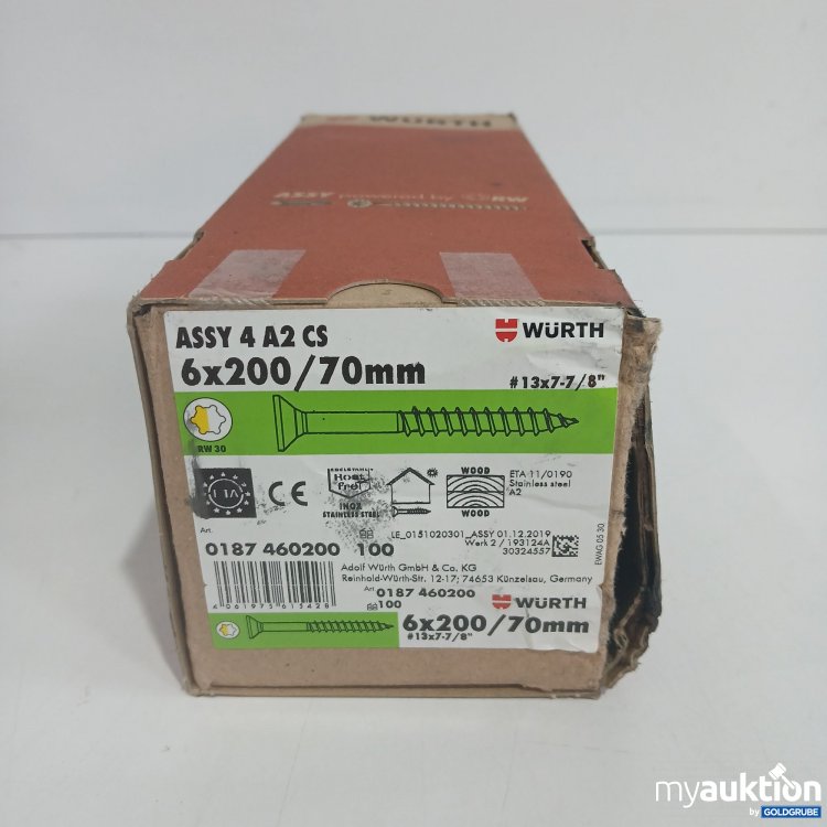 Artikel Nr. 440707 Artikel Nr. 440707: Würth Assy 4 A2 CS 6x200 70mm