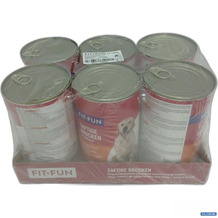 Artikel Nr. 460707: Fit+Fun Hundefutter Saftige Brocken Geflügel 6x1240g