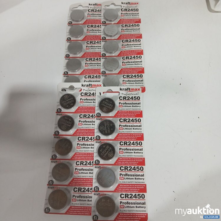 Artikel Nr. 885707: Kraftmax Professional CR2450 Lithium battery 4x5Stk 