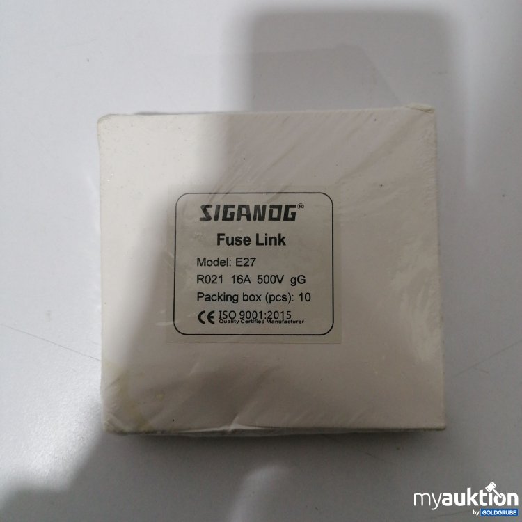 Artikel Nr. 892707: Siganog Fuse Link E27