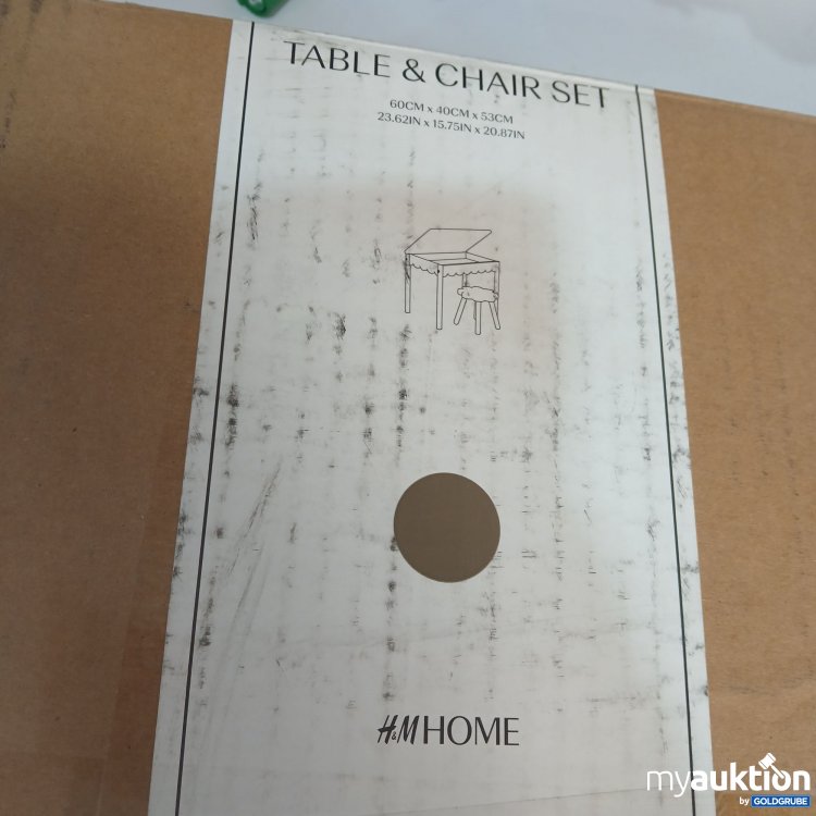 Artikel Nr. 951707: H&M Home Table & Chair Set 60cm x 40cm x 35cm beige 