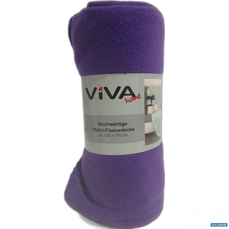 Artikel Nr. 963707: VIVA home Wohn-Fleece-Decke 130 x 170 cm