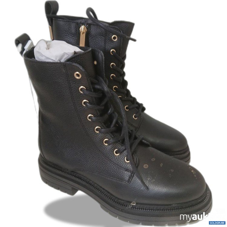 Artikel Nr. 983707 Artikel Nr. 983707: Tommy Hilfiger Stiefel mit Schnürung und Reißverschluss verschmutzt