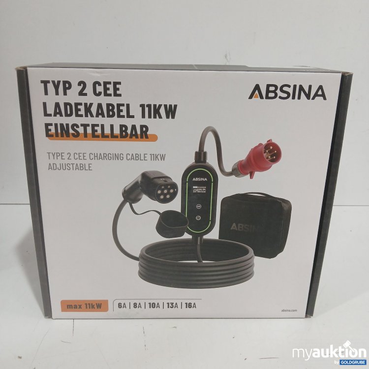 Artikel Nr. 992707: Absina Typ 2 CEE Ladekabel 11KW einstellbar 