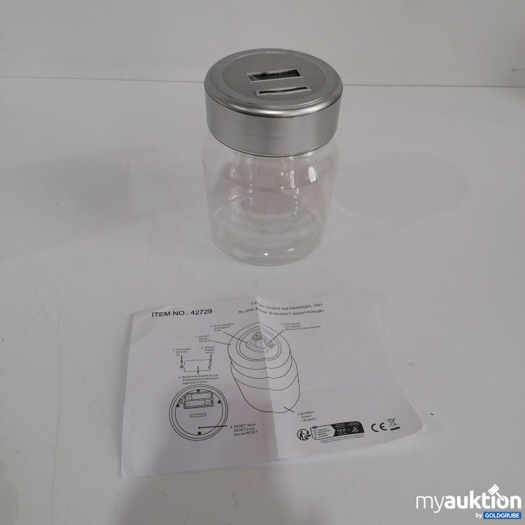 Artikel Nr. 840708 Artikel Nr. 840708: Div. Sparkasse aus Plastik mit Batterie 16x11 cm