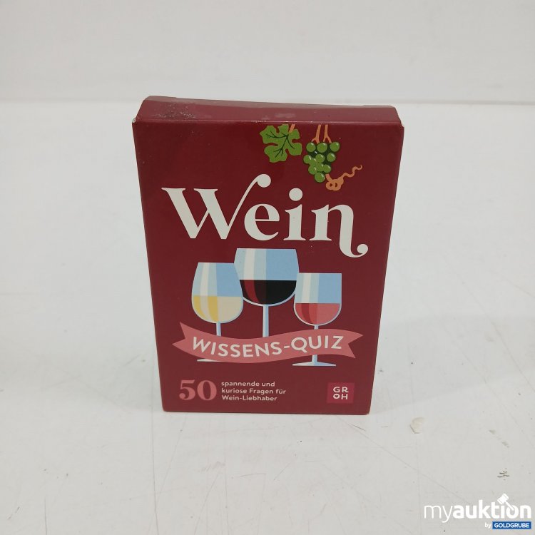 Artikel Nr. 895708: Groh Wein Wissen Quiz 50 Karten 