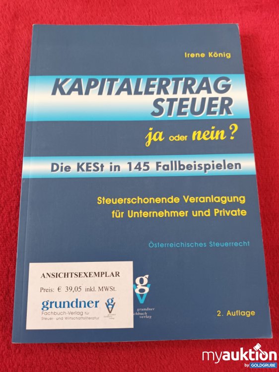 Artikel Nr. 923708: Kapitalertrag Steuer, ja oder nein?