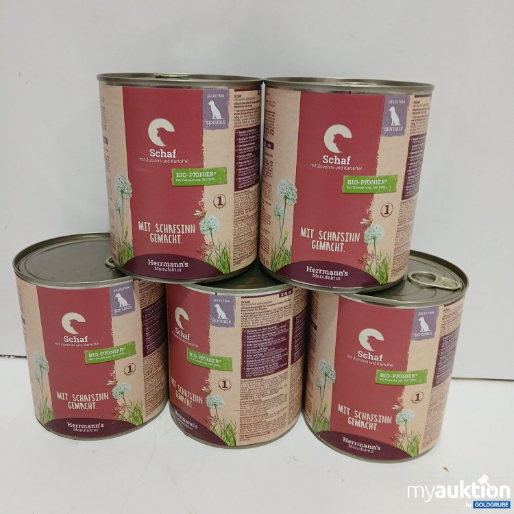 Artikel Nr. 950708: Herrmann's Manufaktur Schaf mit Zuccini und Kartoffel 5×800G