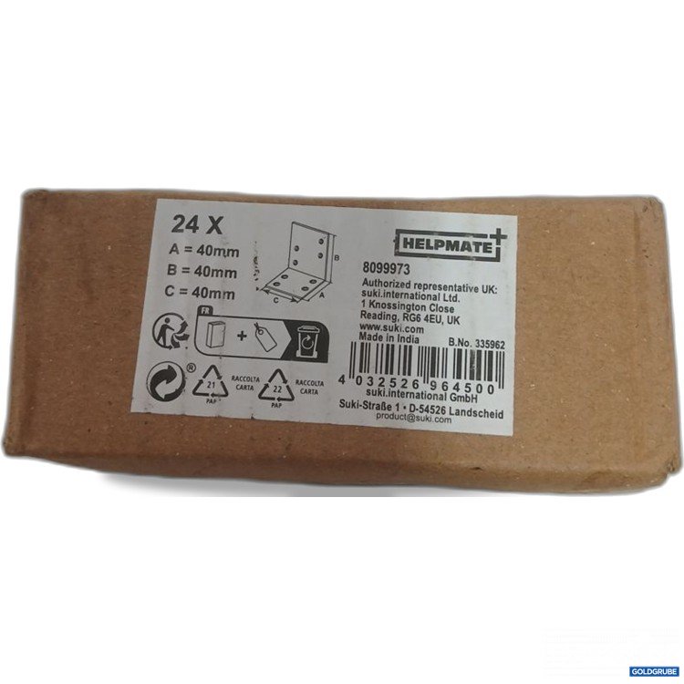 Artikel Nr. 993708 Artikel Nr. 993708: HELPMATE Winkelverbinder 40 mm