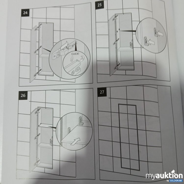 Artikel Nr. 954709: Emco asis plus Einbauschrank für Toilettenbürste und kleines Ablagefach