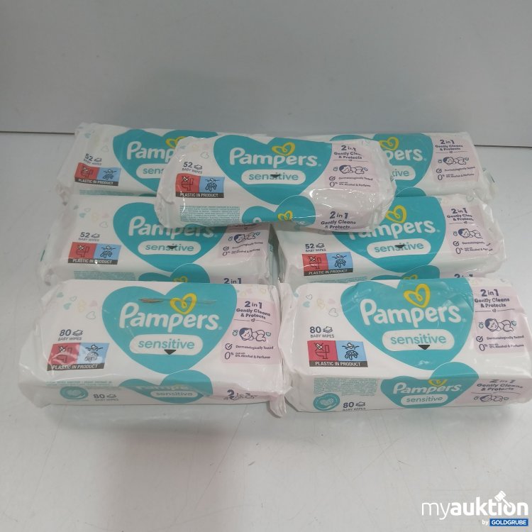 Artikel Nr. 461710: Pampers Sensitiv Feuchttücher 5x52Stk + 2x80Stk
