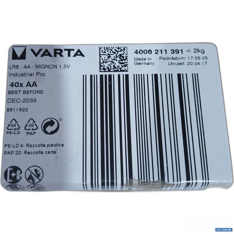 Artikel Nr. 885710: Varta 40xAA 