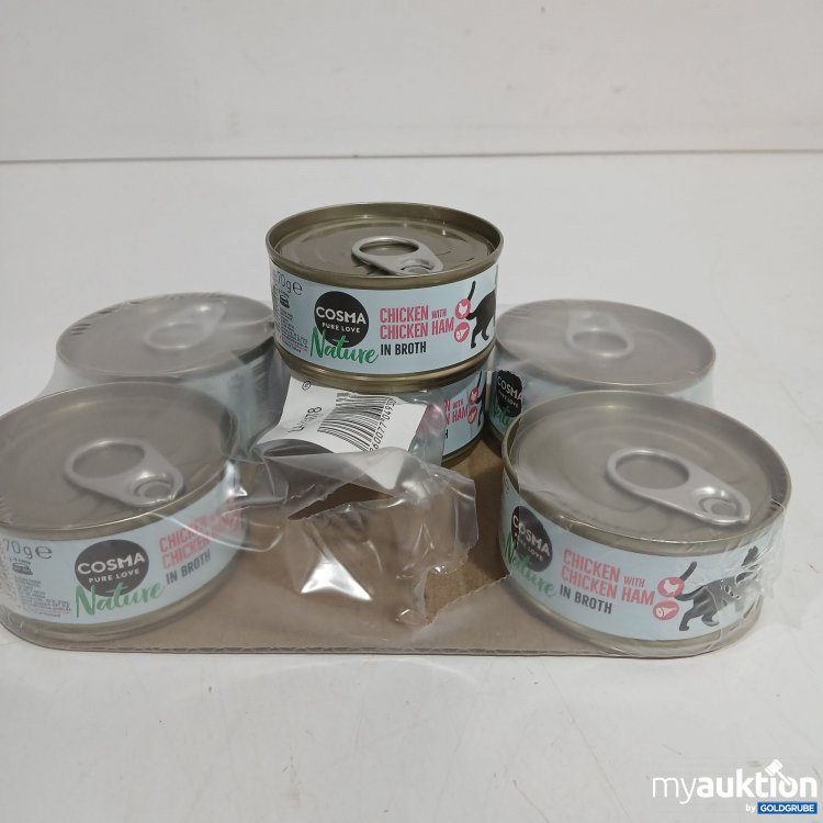 Artikel Nr. 890710: Cosma Katzenfutter chicken with chicken ham 6x70g