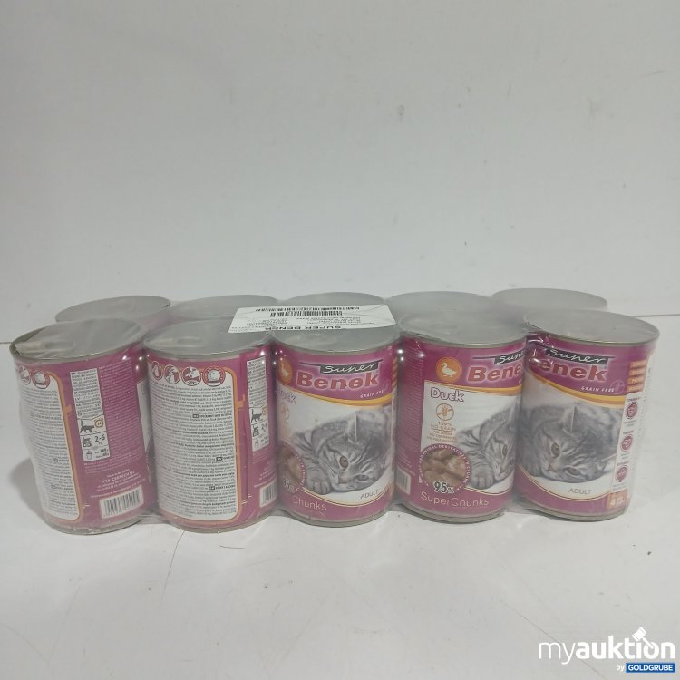 Artikel Nr. 891710: Super Benek Katzenfutter Ente 10x415g