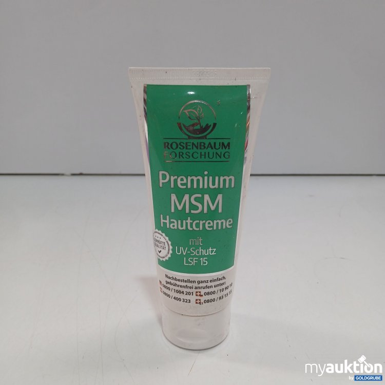 Artikel Nr. 955710: Rosenbaum Forschung Premium MSM Hautcreme mit LSF 15 100ml 