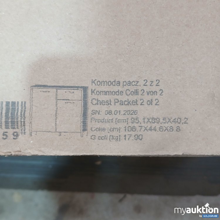 Artikel Nr. 982710: Diverse Kommode aus Eiche, ca 95,1×83,5×40,2cm, Art.No. KUSK223-C934-0002