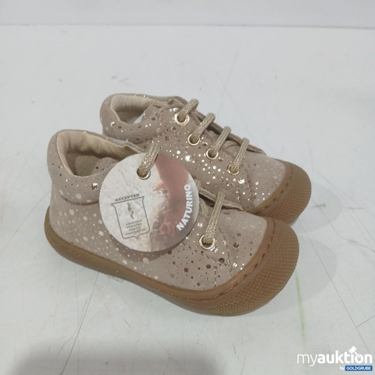 Artikel Nr. 991710 Artikel Nr. 991710: Naturino Kinder-Sneaker Beige mit Glitzer
