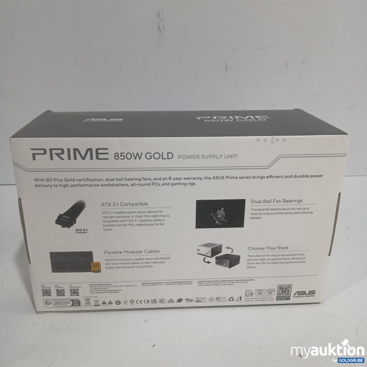 Artikel Nr. 447711 Artikel Nr. 447711: Asus Prime 850W Gold Power supply Unit
