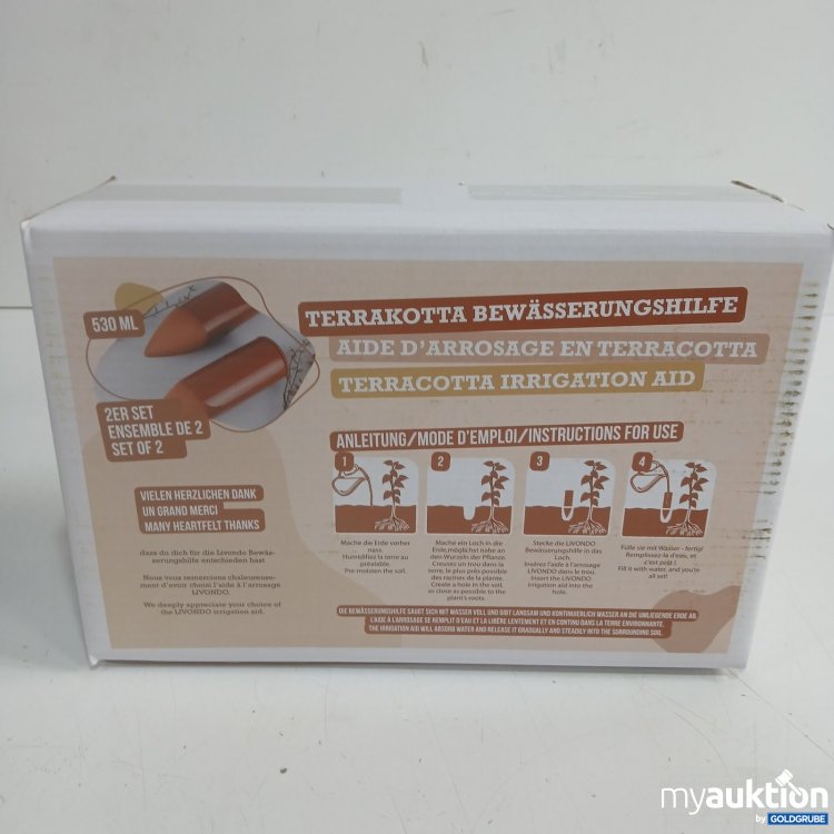 Artikel Nr. 464711: Terrakotta Bewässerungshilfe 2er Set 530 ml