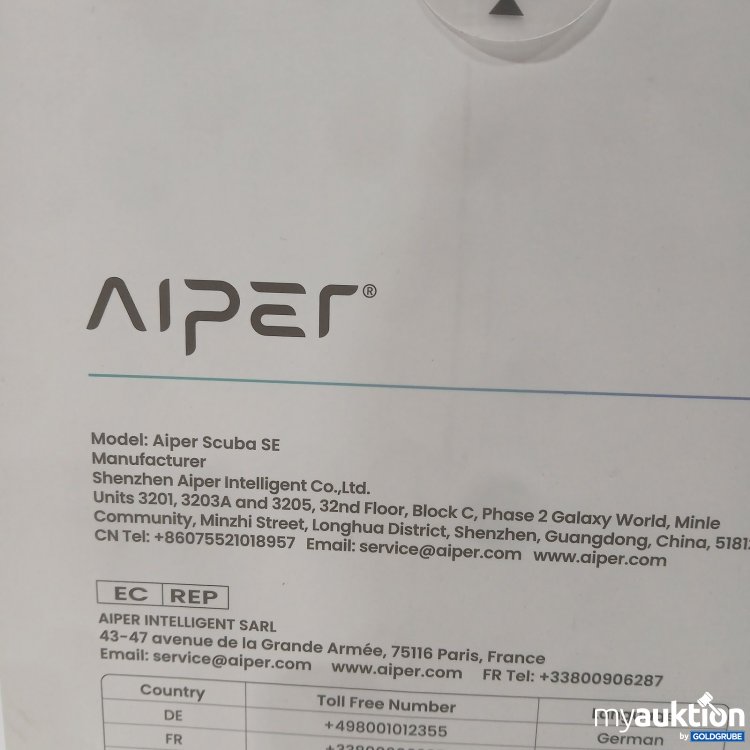 Artikel Nr. 471711 Artikel Nr. 471711: Aiper Cordless Robotic Pool Cleaner Scuba SE
