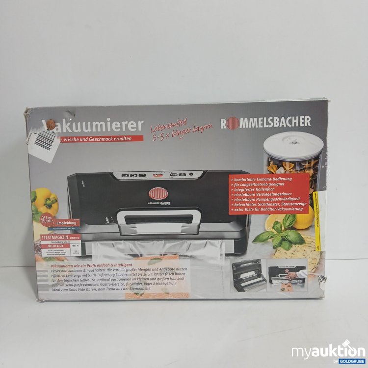 Artikel Nr. 833711 Artikel Nr. 833711: Rommelsbacher Vakuumierer VAC 485 schwarz/Silber