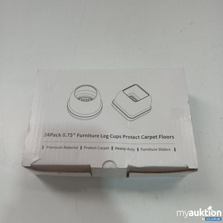 Artikel Nr. 873711 Artikel Nr. 873711: 24Pack 0,75" Furniture Leg Cups Protect Carpet Floors