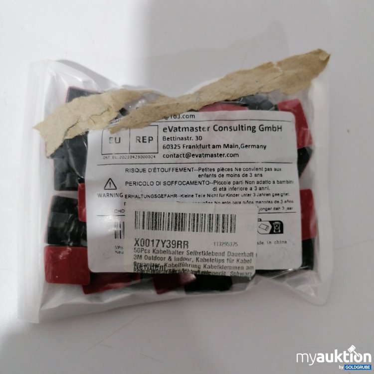 Artikel Nr. 892711: Kabelhalter selbstklebend 50Stk