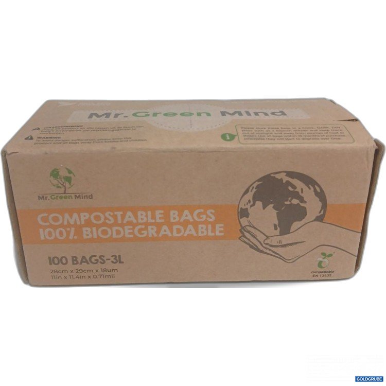 Artikel Nr. 919711: Mr. Green Mind Compostable Bags 3 l 100x3 l