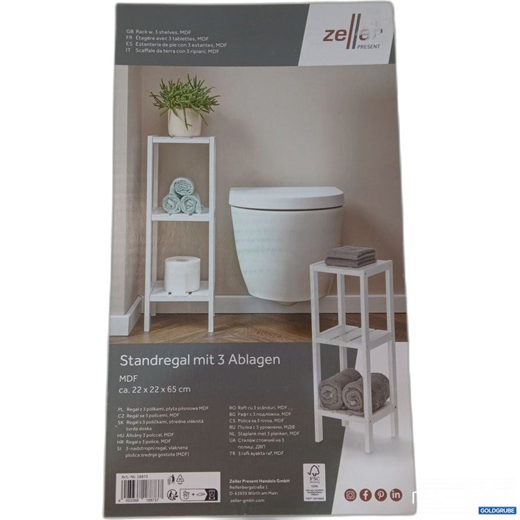 Artikel Nr. 921711: Zeller Standregal MDF 3 Ablagen