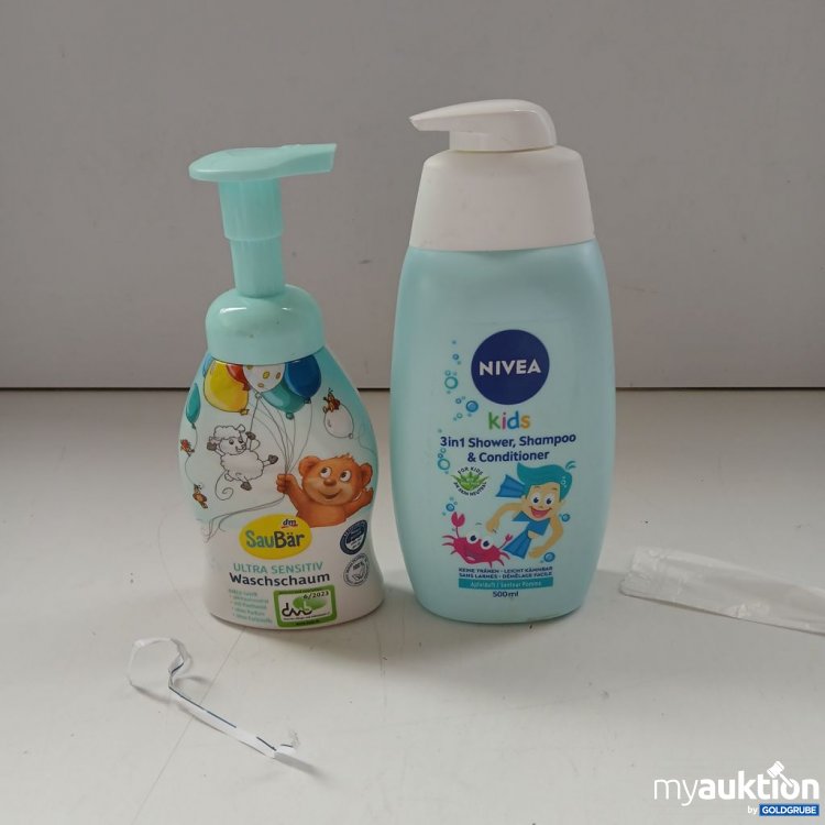 Artikel Nr. 953711: Saubär Ultra Sensitivity Waschschaum250ml. NIVEA Kids 3in1 Shower, Shampoo & Conditioner 500 ml
