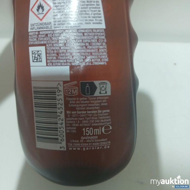 Artikel Nr. 981711 Artikel Nr. 981711: Garnier Ambre Solaire Ideal Bronze Schützendes Bräunungsöl