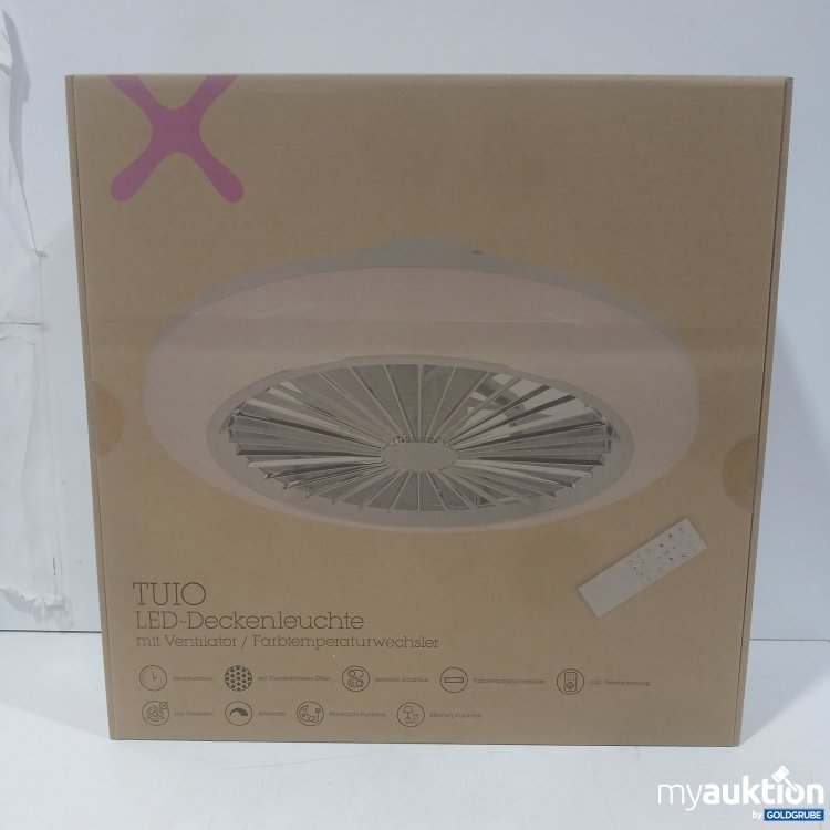 Artikel Nr. 471712: Mömax Tuio LED-Deckenleuchte mit Ventilator und Farbtemperaturwechsler