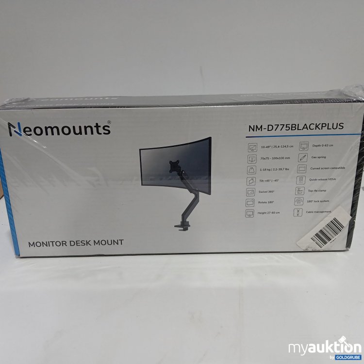 Artikel Nr. 843712 Artikel Nr. 843712: Neomounts Monitor Desk Mount verstellbar 27-60 cm