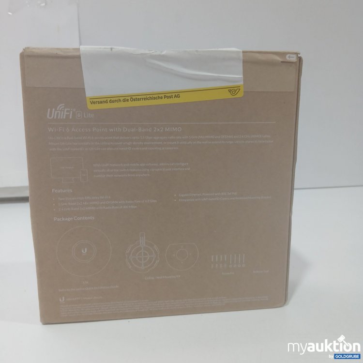 Artikel Nr. 911712 Artikel Nr. 911712: UniFi 6 Lite Wi-Fi 6 Access Point with Dual-Band 2×2 MIMO