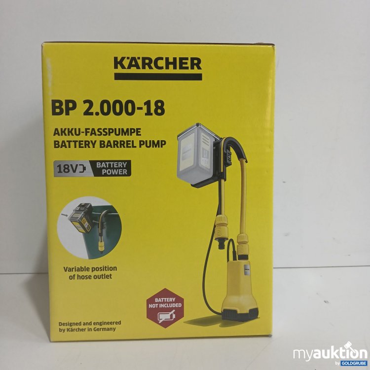 Artikel Nr. 440713 Artikel Nr. 440713: Kärcher Akku Fasspumpe BP 2.000-18