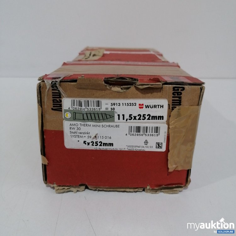 Artikel Nr. 442713: Würth Amo Therm Mini Schraube RW30 11.5x252mm