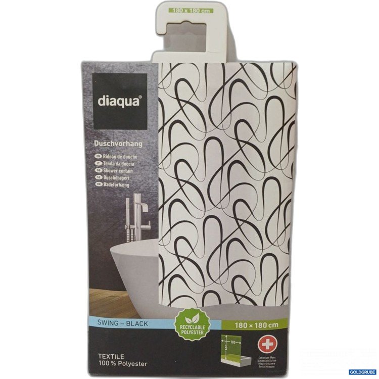 Artikel Nr. 446713 Artikel Nr. 446713: diaqua Duschvorhang Swing Black 180x180 cm