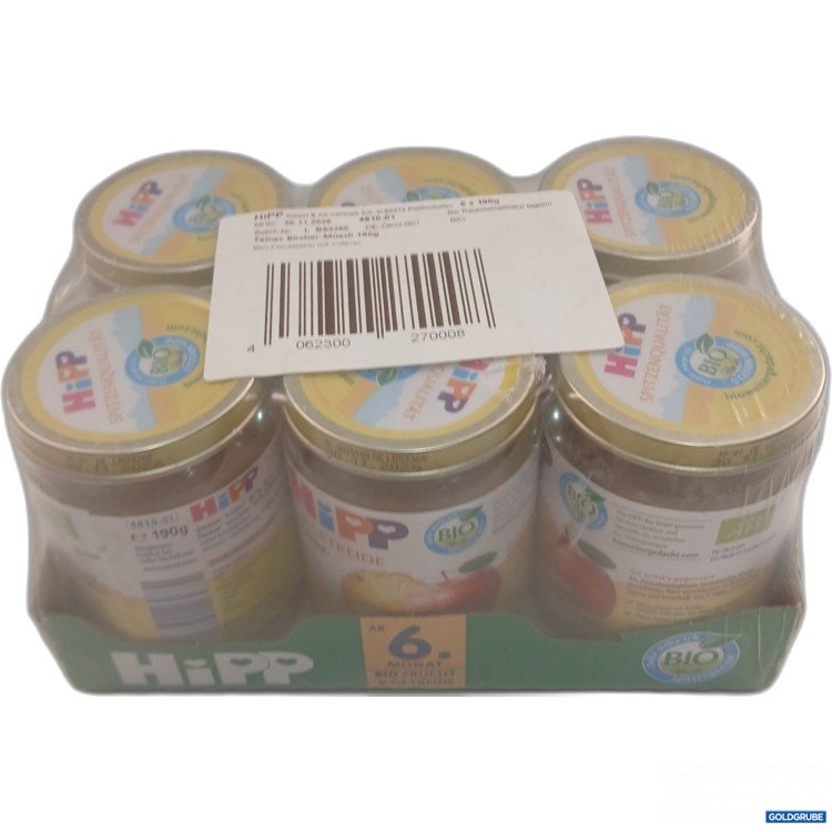 Artikel Nr. 462713 Artikel Nr. 462713: Hipp Gläschen 6. Monat Feines Bircher Müsli 6x190g