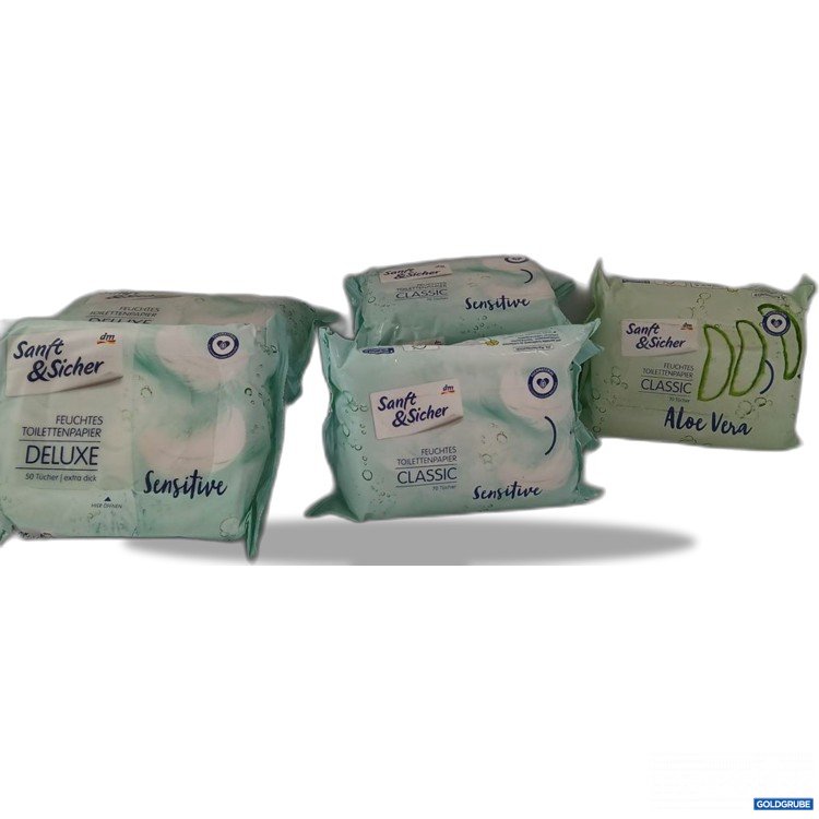 Artikel Nr. 953713: Div Sorten Sanft & Sicher Feuchttücher Sensitive 70 Tücher 3x. 3x deluxe Feuchtücher 50 Tücher. 1x aloe vera 70 tücher