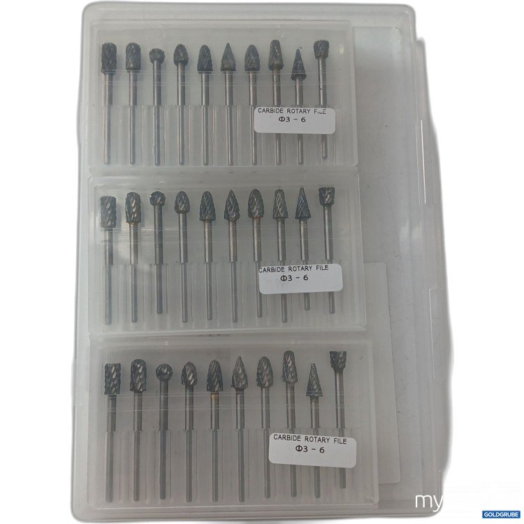 Artikel Nr. 970713: Hartmetall-Rotationsfräser 3×10Stk, 3-6mm