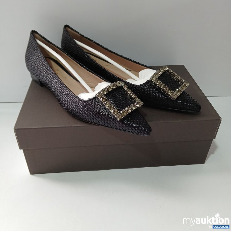 Artikel Nr. 516714 Artikel Nr. 516714: Bellas Vienna Amaia Raffia Nero Spitzer Loafer