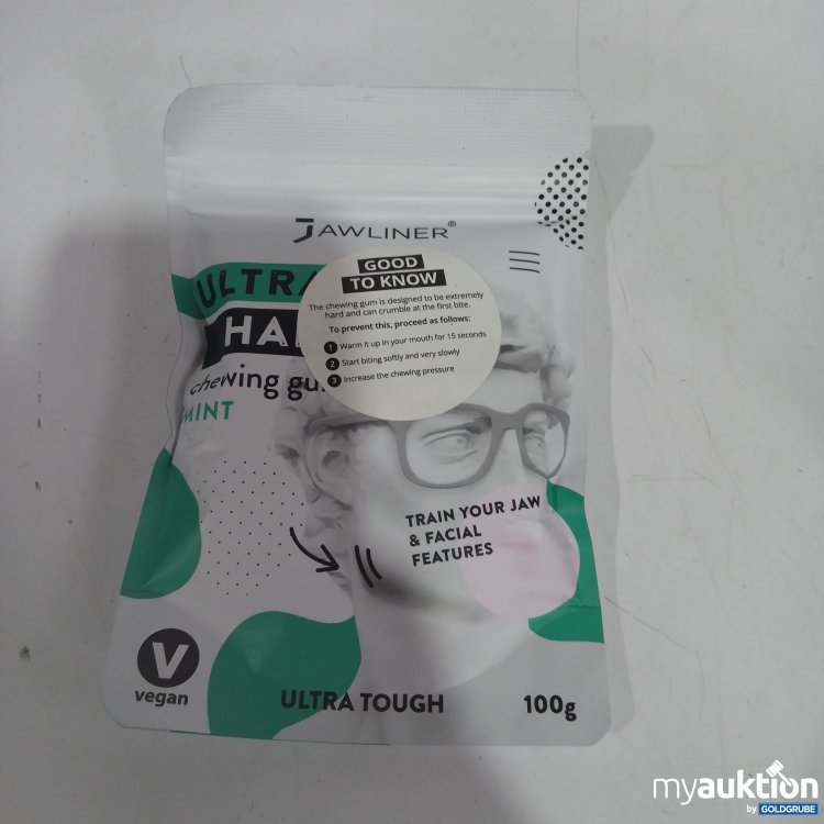 Artikel Nr. 824714 Artikel Nr. 824714: Jawliner Ultra Tough chewing gum mint 100g