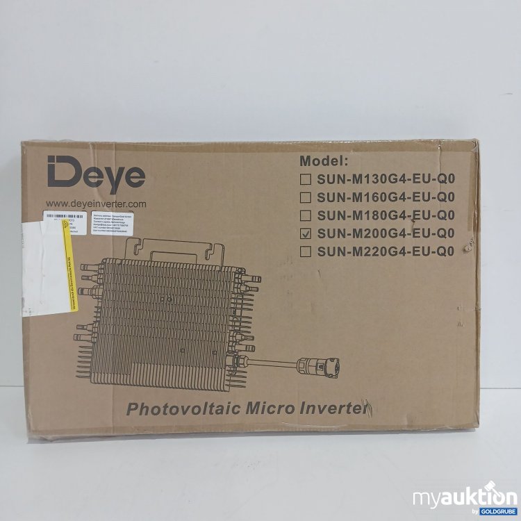 Artikel Nr. 833714 Artikel Nr. 833714: Deye Photovoltaic Micro Inverter SUN-M200G4-EU-Q0