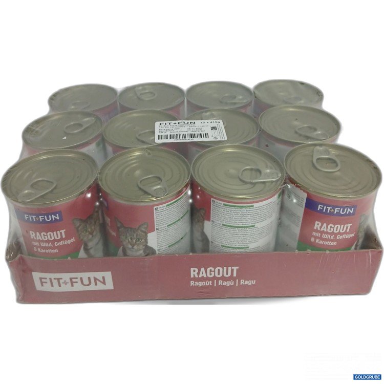 Artikel Nr. 893714: Fit+Fun Katzenfutter Wild, Geflügel & Karotten 12x415g 