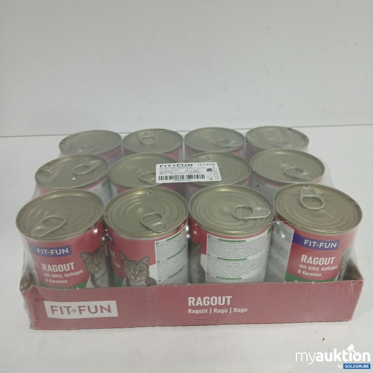 Artikel Nr. 893714: Fit+Fun Katzenfutter Wild, Geflügel & Karotten 12x415g 