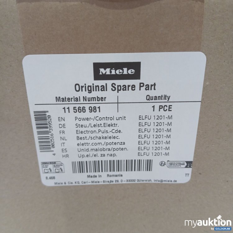 Artikel Nr. 902714: Miele Original Power Control unit ELFU 1201-M 11566981