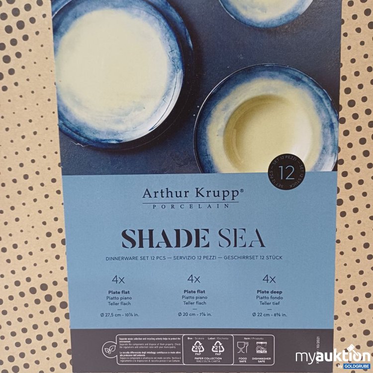 Artikel Nr. 446715 Artikel Nr. 446715: Arthur Krupp Shade Sea Geschirrset 12 Stück